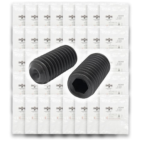 Boltsandnuts.Com Inch Alloy Steel Cup Point Allen Socket Set Screw Black Oxide - 1440 PCS Assortment Kit #281